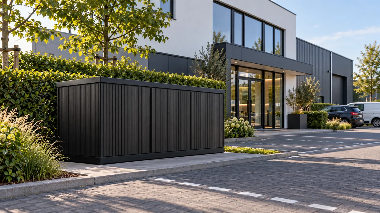 GardenVolt Business: thuisbatterij en energieopslag voor bedrijven op een bedrijfsterrein